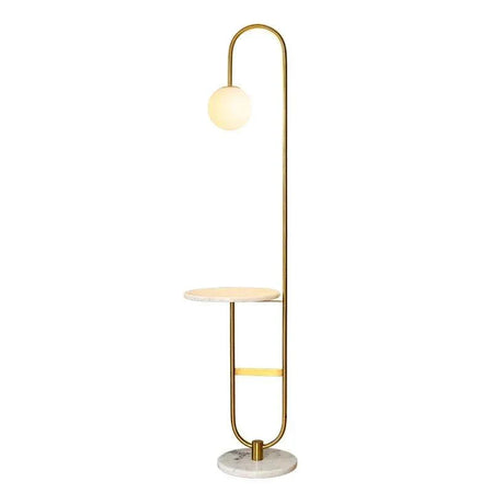 Luminaire Élégant en Fer Noir et Marbre Doré IL572914-ILLUMEEN.COM