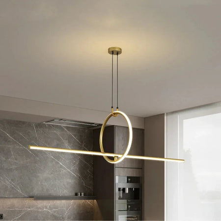 Luminaire Élégant en Laiton - Design Géométrique IL582739-ILLUMEEN.COM