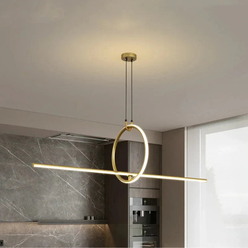 Luminaire Élégant en Laiton - Design Géométrique IL582739-ILLUMEEN.COM
