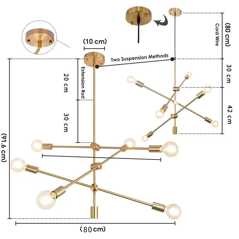 Luminaire Élégant en Laiton - IL583964-ILLUMEEN.COM