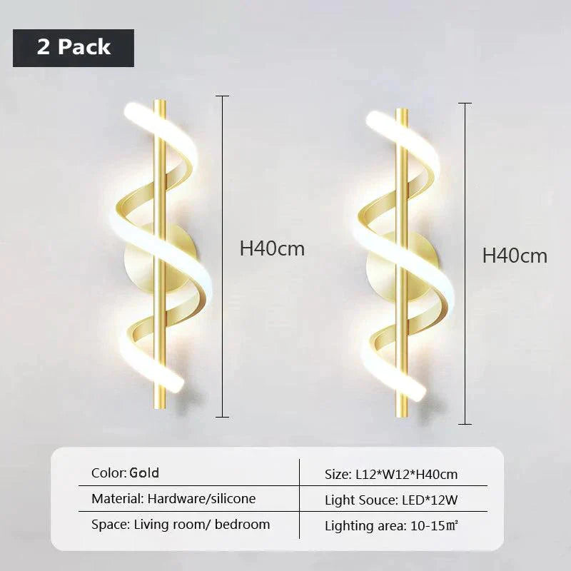 Luminaire Élégant en Métal : Applique Murale Spirale IL583920-ILLUMEEN.COM