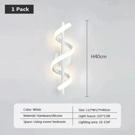Luminaire Élégant en Métal : Applique Murale Spirale IL583920-ILLUMEEN.COM