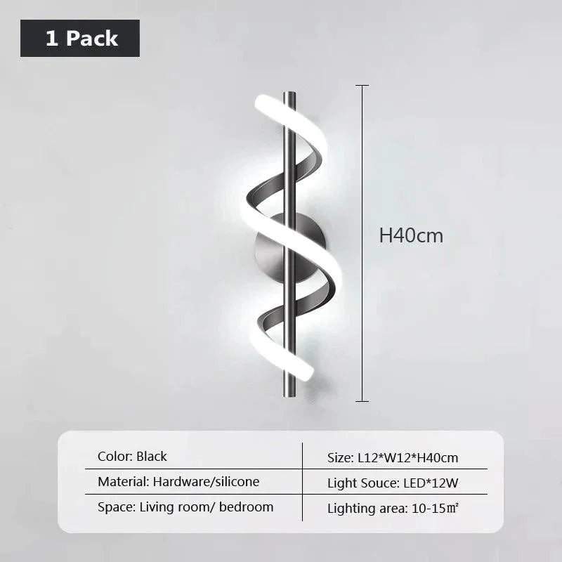 Luminaire Élégant en Métal : Applique Murale Spirale IL583920-ILLUMEEN.COM
