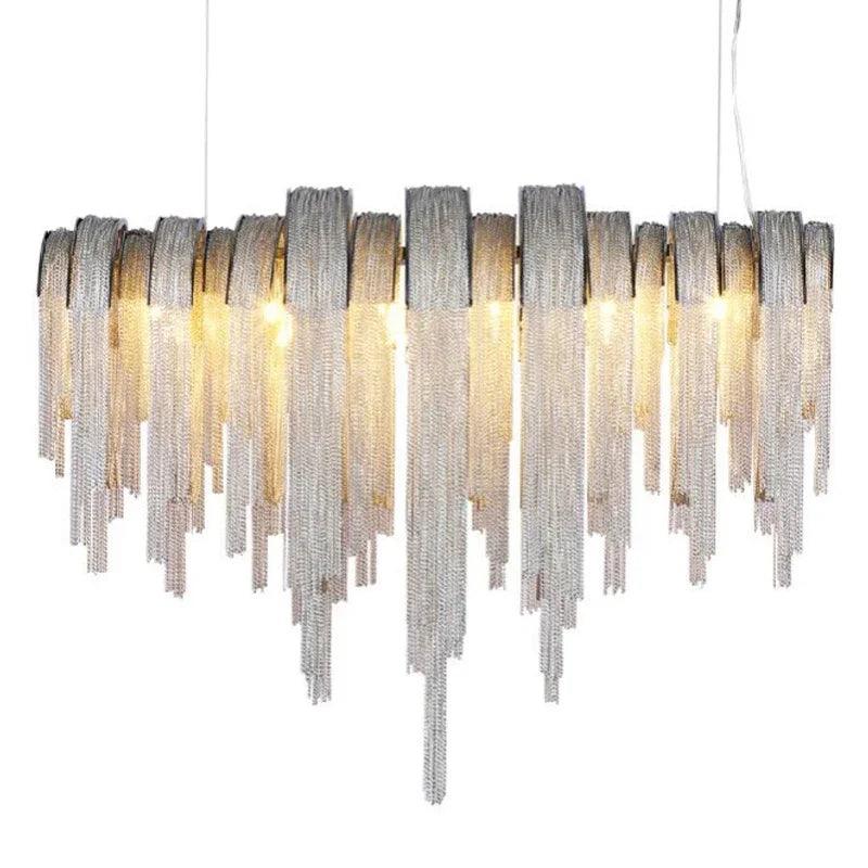 Luminaire Élégant en Métal avec Chaîne, IL527314-ILLUMEEN.COM