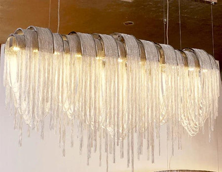 Luminaire Élégant en Métal avec Chaîne, IL527314-ILLUMEEN.COM