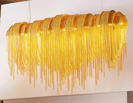Luminaire Élégant en Métal avec Chaîne, IL527314-ILLUMEEN.COM