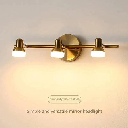 Luminaire Élégant en Métal Doré - IL582639 Applique Murale : Lumière LED en Métal Doré à Deux ou Trois Lampes-ILLUMEEN.COM