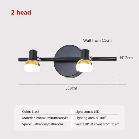 Luminaire Élégant en Métal Doré - IL582639 Applique Murale : Lumière LED en Métal Doré à Deux ou Trois Lampes-ILLUMEEN.COM