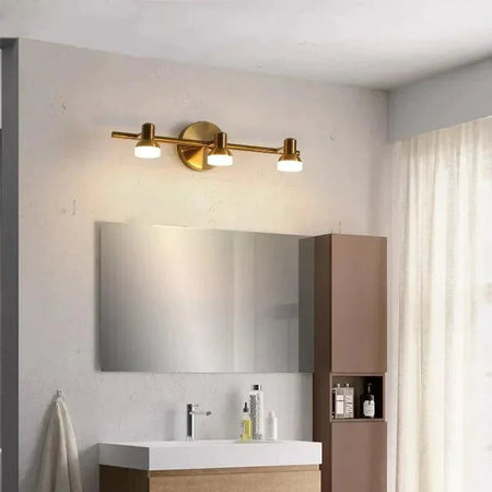 Luminaire Élégant en Métal Doré - IL582639 Applique Murale : Lumière LED en Métal Doré à Deux ou Trois Lampes-ILLUMEEN.COM