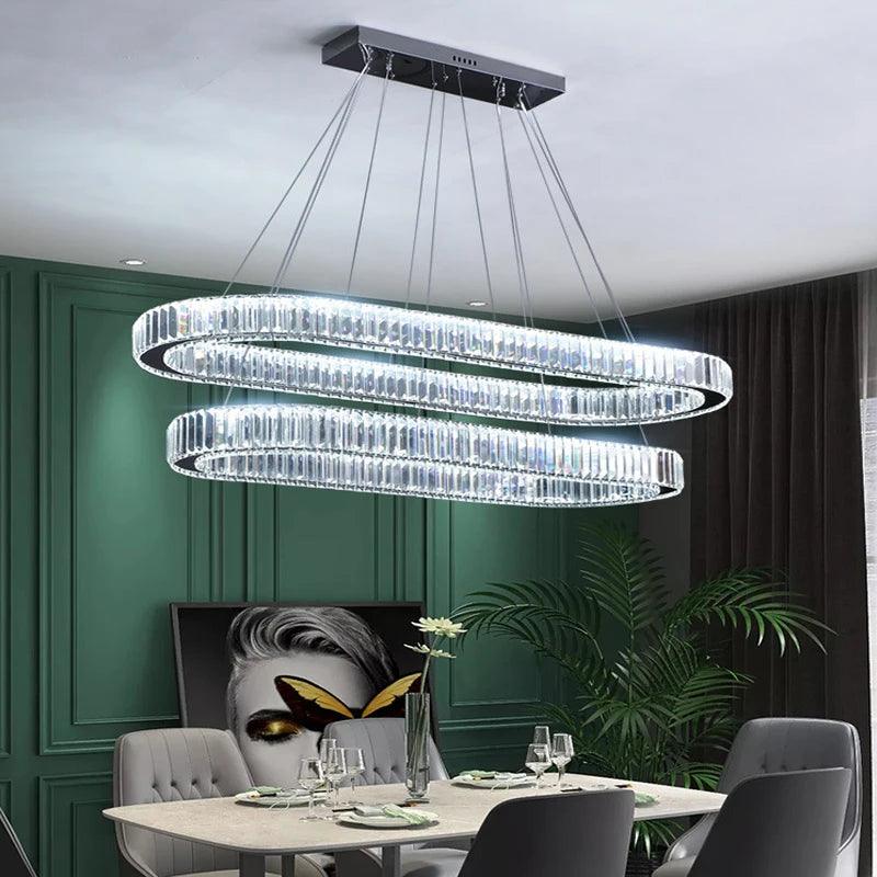 Luminaire Élégant en Métal et Cristal avec Lumière Ajustable IL398574-ILLUMEEN.COM