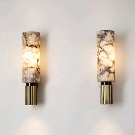 Luminaire Élégant en Métal et Marbre Doré IL482937-ILLUMEEN.COM