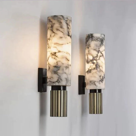 Luminaire Élégant en Métal et Marbre Doré IL482937-ILLUMEEN.COM