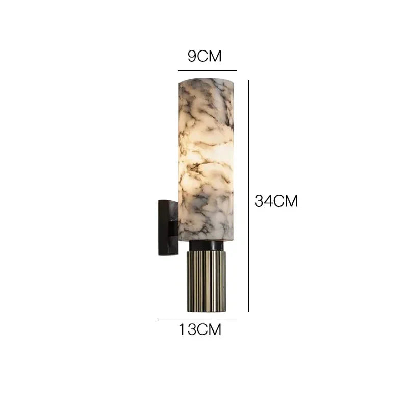 Luminaire Élégant en Métal et Marbre Doré IL482937-ILLUMEEN.COM