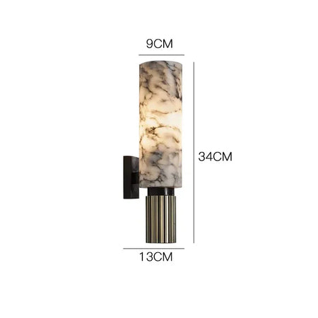 Luminaire Élégant en Métal et Marbre Doré IL482937-ILLUMEEN.COM