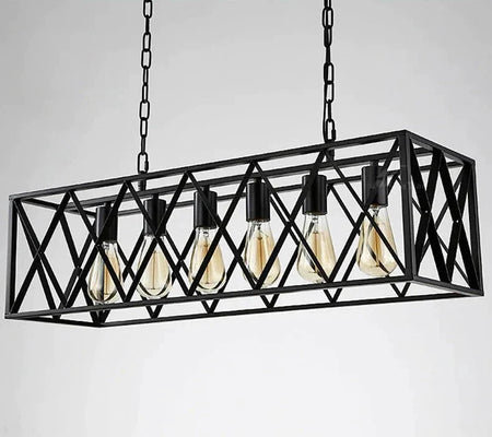 Luminaire Élégant en Métal Noir avec 6 Têtes IL583729-ILLUMEEN.COM