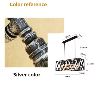 Luminaire Élégant en Métal Noir avec 6 Têtes IL583729-ILLUMEEN.COM