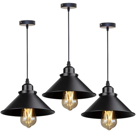 Luminaire Élégant en Métal Noir avec Abat-jour IL749583-ILLUMEEN.COM