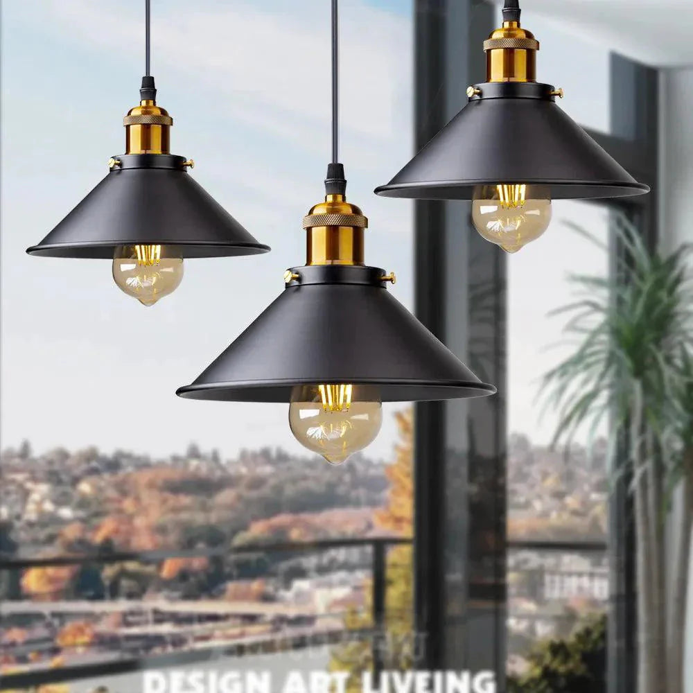 Luminaire Élégant en Métal Noir avec Abat-jour IL749583-ILLUMEEN.COM