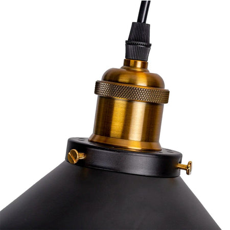 Luminaire Élégant en Métal Noir avec Abat-jour IL749583-ILLUMEEN.COM