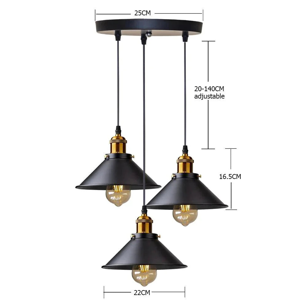 Luminaire Élégant en Métal Noir avec Abat-jour IL749583-ILLUMEEN.COM
