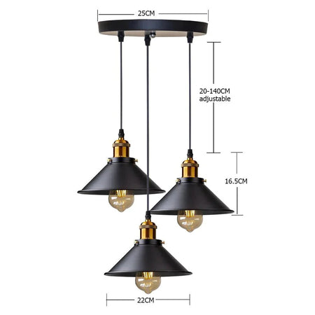 Luminaire Élégant en Métal Noir avec Abat-jour IL749583-ILLUMEEN.COM