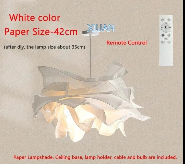 Luminaire Élégant en Papier Blanc IL527314-ILLUMEEN.COM