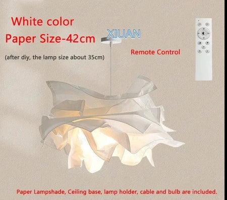 Luminaire Élégant en Papier Blanc IL527314-ILLUMEEN.COM