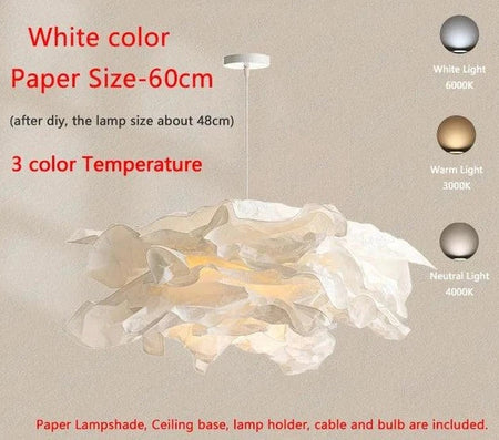Luminaire Élégant en Papier Blanc IL527314-ILLUMEEN.COM