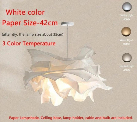 Luminaire Élégant en Papier Blanc IL527314-ILLUMEEN.COM