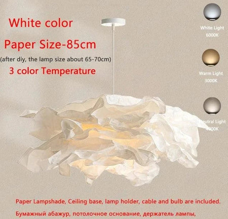Luminaire Élégant en Papier Blanc IL527314-ILLUMEEN.COM