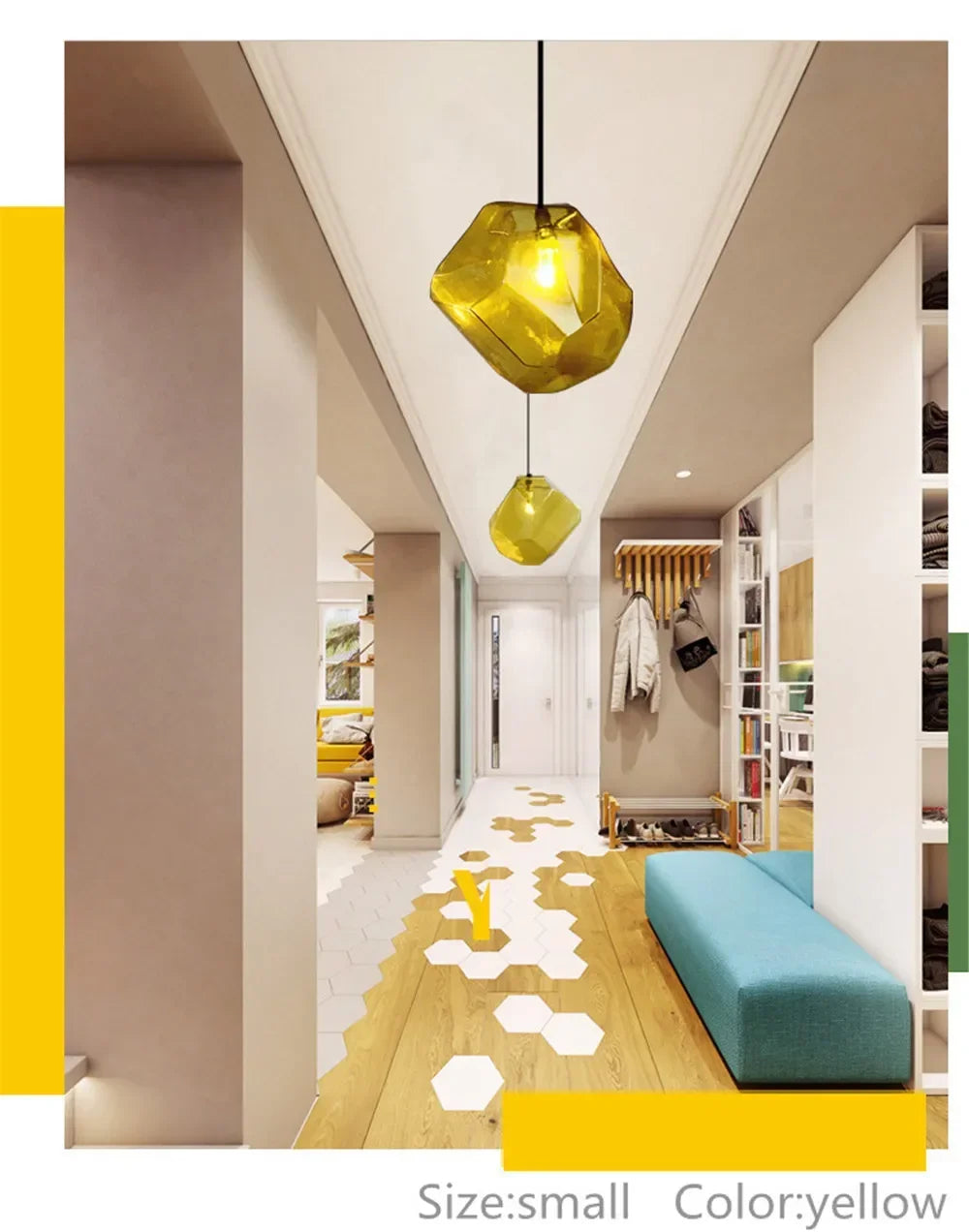 Luminaire Élégant en Pierre de Verre Huangi IL258974-ILLUMEEN.COM