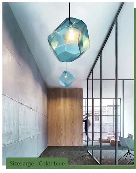 Luminaire Élégant en Pierre de Verre Huangi IL258974-ILLUMEEN.COM