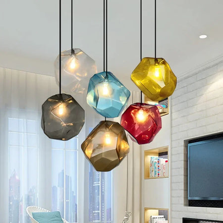 Luminaire Élégant en Pierre de Verre Huangi IL258974-ILLUMEEN.COM