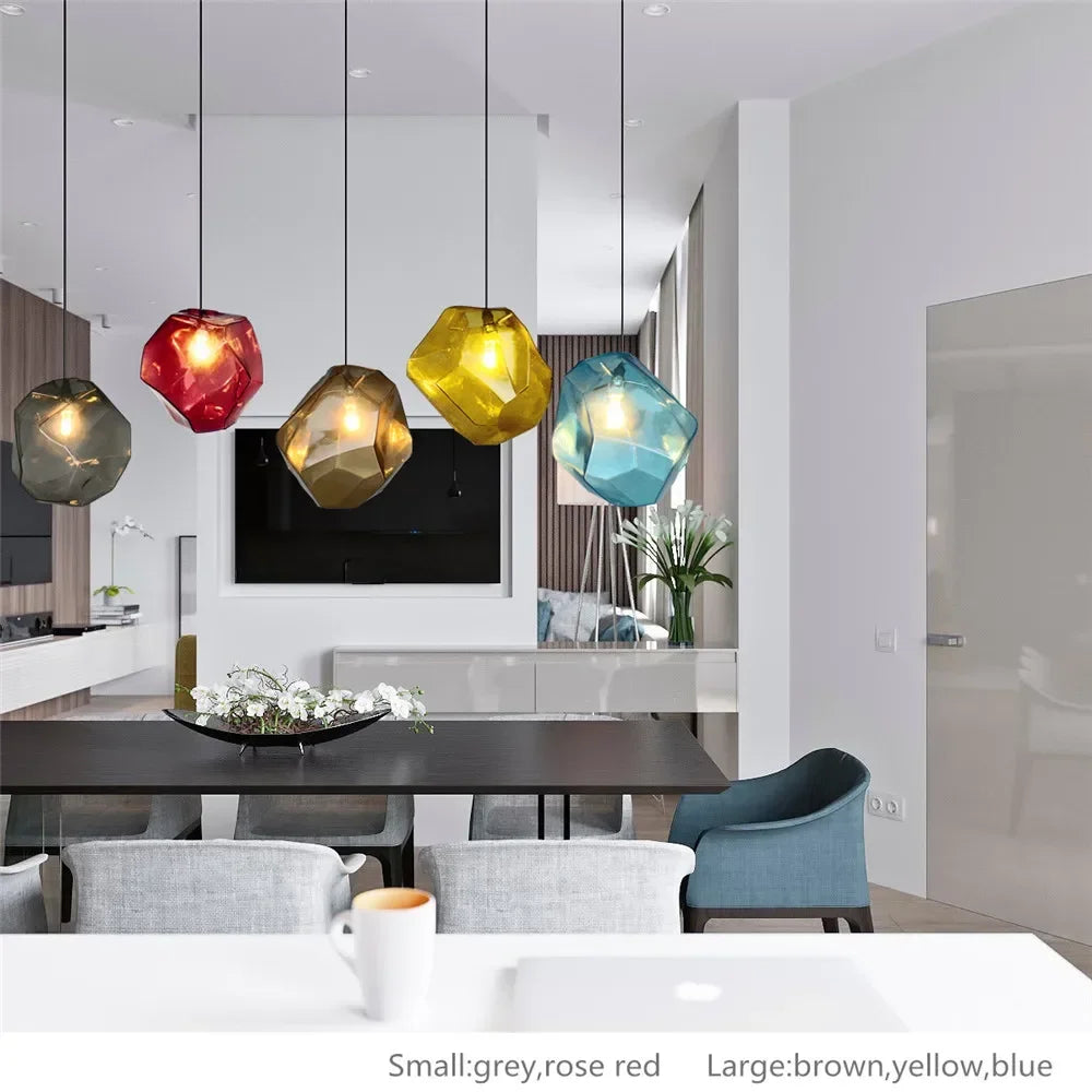 Luminaire Élégant en Pierre de Verre Huangi IL258974-ILLUMEEN.COM