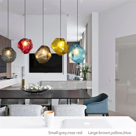 Luminaire Élégant en Pierre de Verre Huangi IL258974-ILLUMEEN.COM
