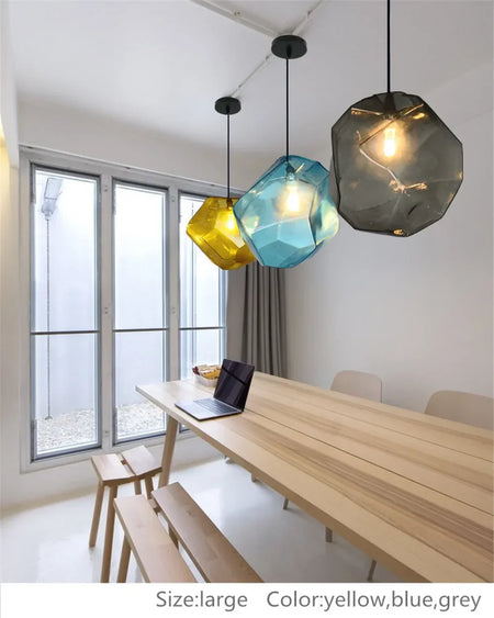 Luminaire Élégant en Pierre de Verre Huangi IL258974-ILLUMEEN.COM