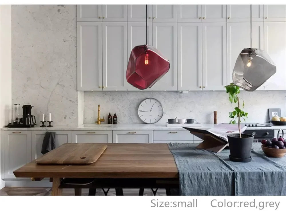 Luminaire Élégant en Pierre de Verre Huangi IL258974-ILLUMEEN.COM
