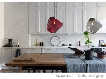 Luminaire Élégant en Pierre de Verre Huangi IL258974-ILLUMEEN.COM