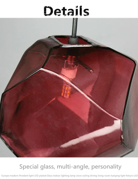 Luminaire Élégant en Pierre de Verre Huangi IL258974-ILLUMEEN.COM