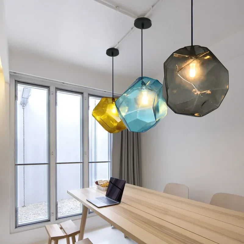 Luminaire Élégant en Pierre de Verre Huangi IL258974-ILLUMEEN.COM