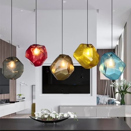 Luminaire Élégant en Pierre de Verre Huangi IL258974-ILLUMEEN.COM
