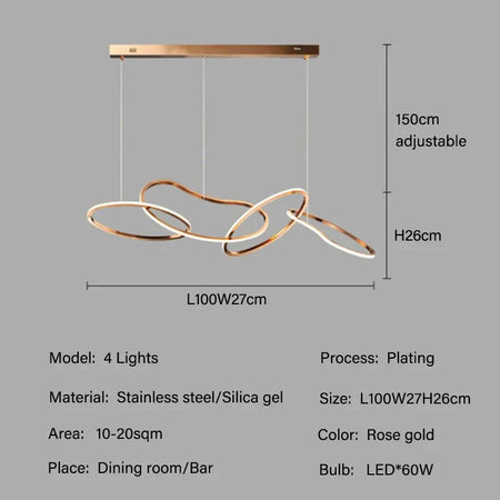 Luminaire Élégant en Rose pour Salon et Salle à Manger IL583761-ILLUMEEN.COM