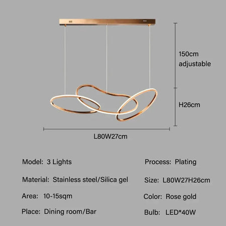 Luminaire Élégant en Rose pour Salon et Salle à Manger IL583761-ILLUMEEN.COM