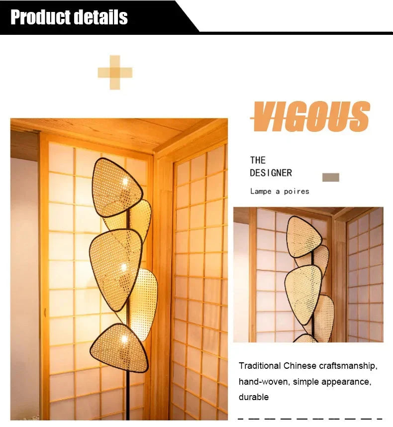 Luminaire Élégant en Rotin au Design Nordique IL527384-ILLUMEEN.COM
