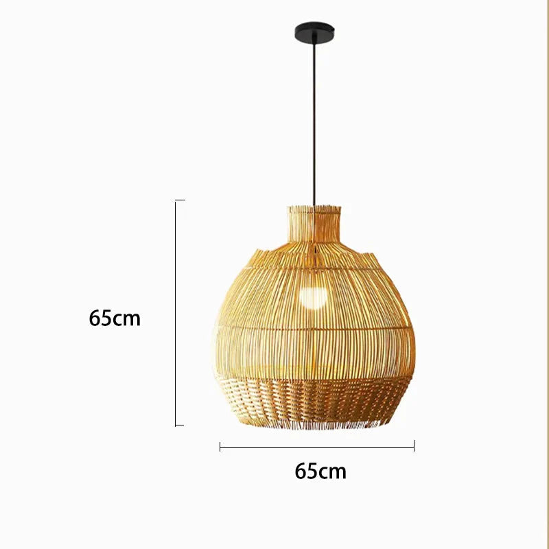 Luminaire Élégant en Rotin Naturel IL582793-ILLUMEEN.COM