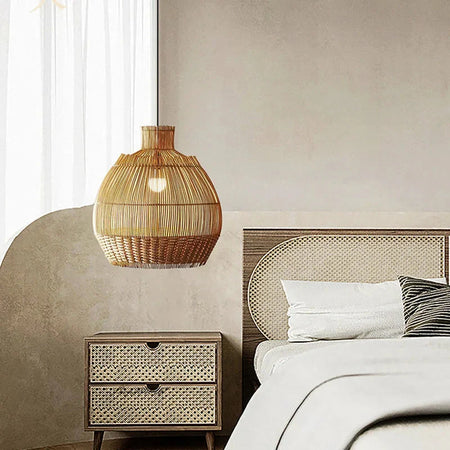 Luminaire Élégant en Rotin Naturel IL582793-ILLUMEEN.COM