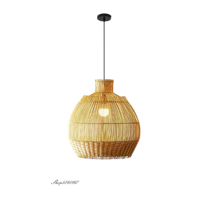 Luminaire Élégant en Rotin Naturel IL582793-ILLUMEEN.COM