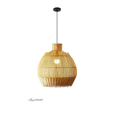Luminaire Élégant en Rotin Naturel IL582793-ILLUMEEN.COM