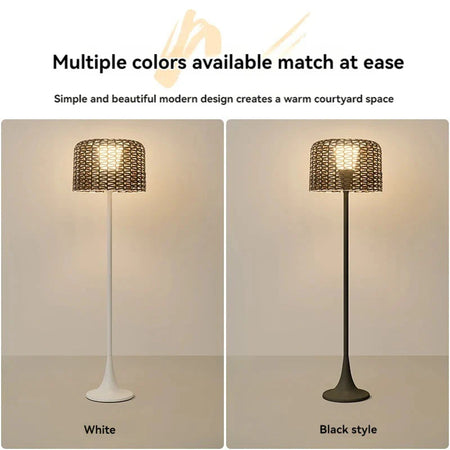 Luminaire Élégant en Rotin Solaire IP54 - IL562839-ILLUMEEN.COM