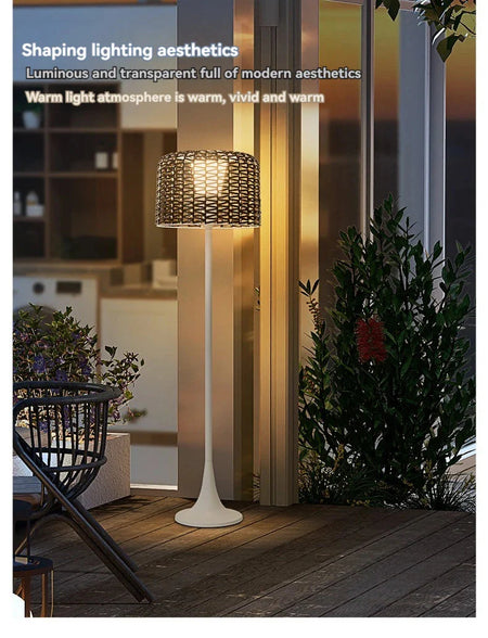 Luminaire Élégant en Rotin Solaire IP54 - IL562839-ILLUMEEN.COM